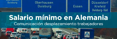 Comunicación de los trabajadores desplazados en Alemania: Cambios en los procedimientos