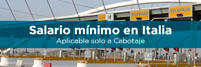 Salario Mínimo en Italia: Entrada en vigor 26 de enero de 2017